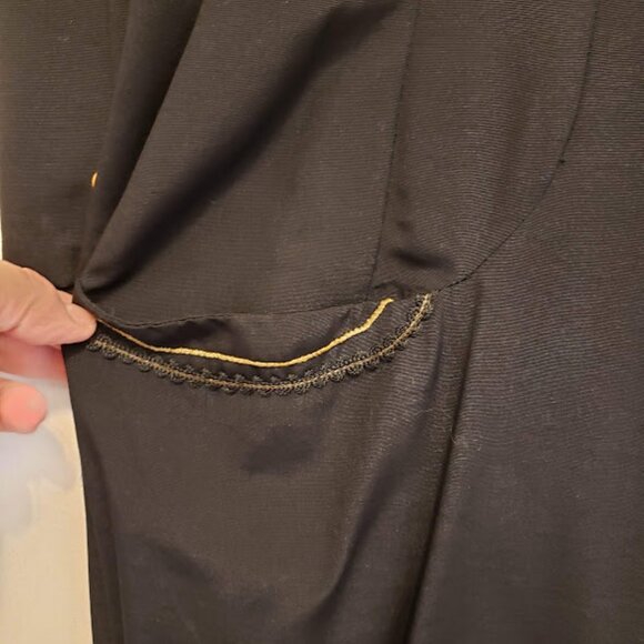 Vintage Black Pencil Dress - Picture 8 of 13